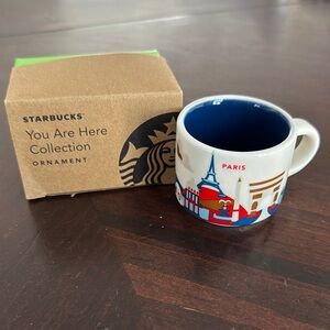 Starbucks Paris Mug - Blue and White
